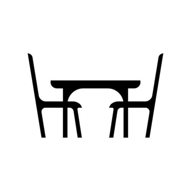 chaise-table-logo-modele-vecteur-icone-illustration_757387-155